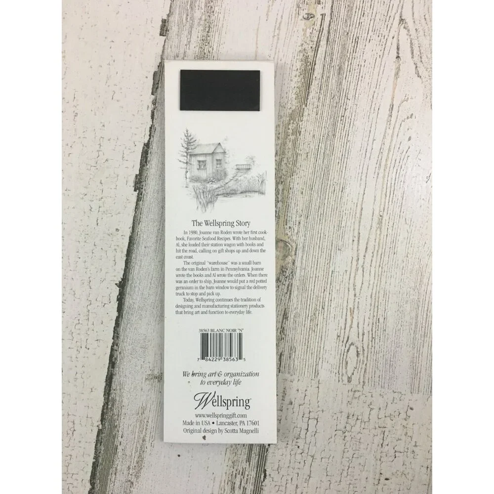 N Initial Shopping List Notepad Magnetic Fridge Wellspring Gift Made in USA